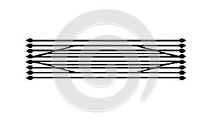 Abstract Parallel Lines Perspective Geometric Vector Design, vector design Generative AI