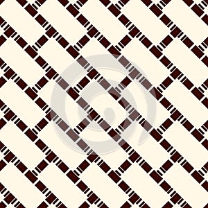 Abstract parquet background. Seamless surface pattern with repeated diagonal rectangular tiles. Running bond wallpaper