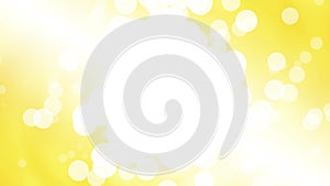 Abstract particle circles yellow background