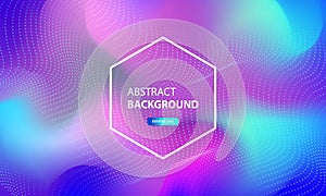 Abstract particle flow background with dots combination. Dynamic abstract liquid particles background.