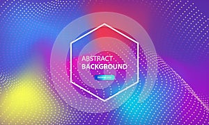 Abstract particle flow background with dots combination. Dynamic abstract liquid particles background.