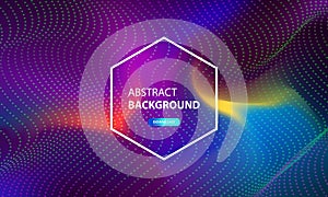 Abstract particle flow background with dots combination. Dynamic abstract liquid particles background.