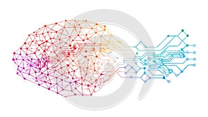 Abstract Particle Network: Flowing Digital Data Visualization, vector design Generative AI