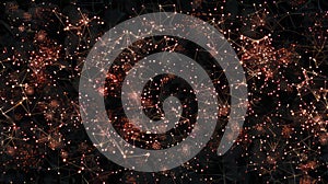Abstract Particle Plexus Background. Data Visualization, Network Connections, Tech Pattern