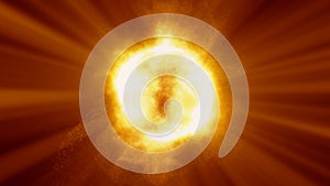 Abstract particles sun solar flare particles