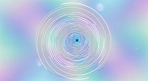 Abstract Pastel Background with Concentric Circles and Soft Hues