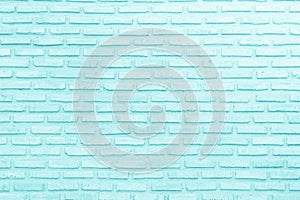 Abstract Pastel Blue and White brick wall texture background pre wedding. Brickwork or stonework lovely flooring interior rock