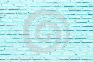 Abstract Pastel Blue and White brick wall texture background pre wedding. Brickwork or stonework lovely flooring interior rock