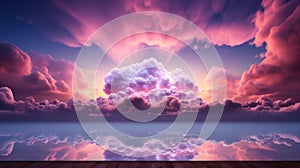 Abstract pastel cloud purple and pink soft tone background.