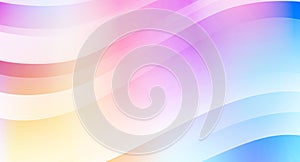 Abstract Pastel Colored Background with Waves. Vector Minimal Banner. Pearl Colored Sleek Texture