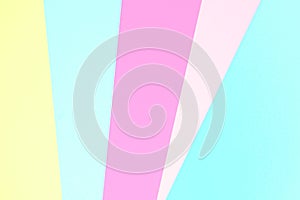 Abstract pastel coloured paper texture background. Minimal geometric shapes and lines in pastel colours.