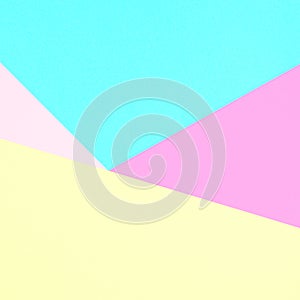 Abstract pastel coloured paper texture minimalism background. Minimal geometric shapes in pastel colours.