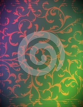 Abstract pastel floral spectrum pattern background