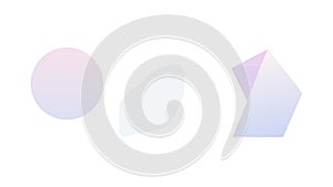 Abstract Pastel Geometric Shapes Composition, vector design Generative AI