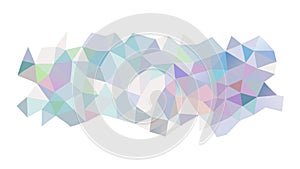 Abstract Pastel Geometric Triangle Pattern, vector design Generative AI