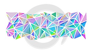 Abstract Pastel Geometric Triangle Pattern, vector design Generative AI