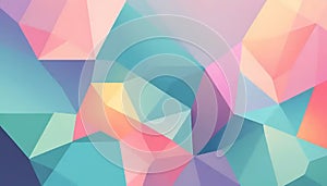 Abstract Pastel Geometric Triangular Pattern Design