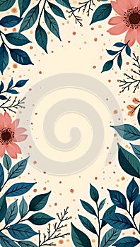 Abstract Pastel Interior Background with Dining Table, Chairs and Hanging Lights