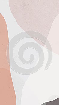 Abstract pastel phone lockscreen in beige color