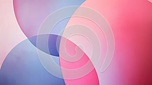 Abstract Pastel Pink, Purple, and Blue Overlapping Circles Background