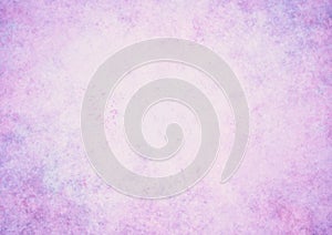 Abstract pastel purple background with white center frame, soft faded sponge vintage grunge background texture design