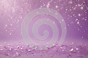 Abstract pastel purple glitter sparkle confetti background