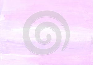 Abstract pastel soft pink and white background. Light fuchsia color backdrop. Brush strokes on paper