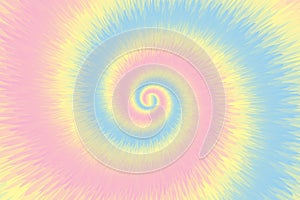 Abstract pastel swirl background. Tie dye pattern. Vector illustration.