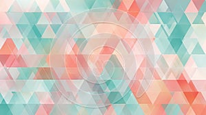 Abstract Pastel Triangle Geometric Background