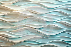 Abstract pastel wave pattern background texture with smooth curves and subtle color gradient. Generative AI