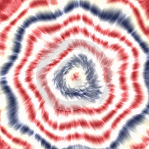 Abstract patriotic red white and blue blur tie dye background for party celebration, voting, July poster