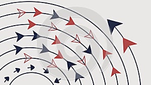 Abstract Pattern of Arrows Showing Flow and Direction Vector Art vector design Generative AI