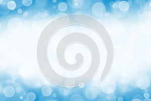 Abstract pattern background blue burst with light glitter of bubble and glow sparkle. blue bokeh blur background texture