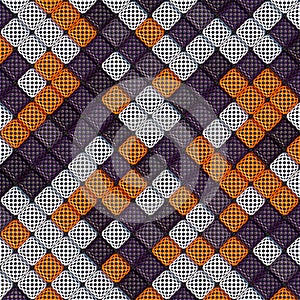 Abstract pattern background of colored boxes 3D rendering