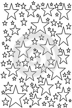 Abstract pattern - background with a five-pointed stars