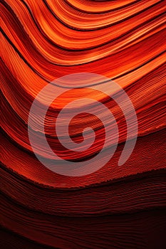 Abstract pattern background with red curved lines.