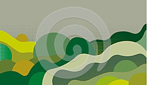 Abstract pattern background. Vector creative pattern texture. Color wave template presentation design with green line