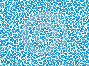 Abstract pattern of blue drops
