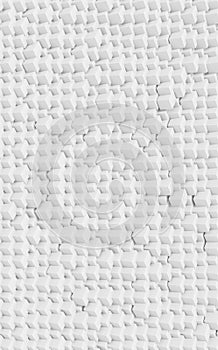 Abstract pattern chaos to organized cubes on white background