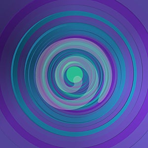 Abstract pattern of circles going deep. Modern background. Design element. 3d rendering digital illustration