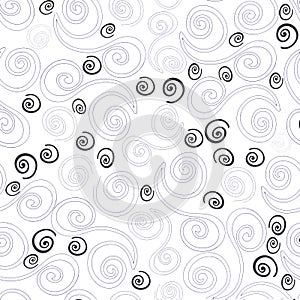 Abstract pattern with circles and swirls.Ornament for Wallpaper. Vector graphics