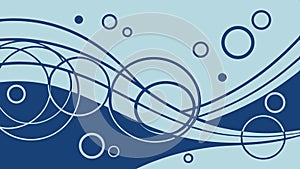 Abstract pattern of circles and waves design vector design Generative AI