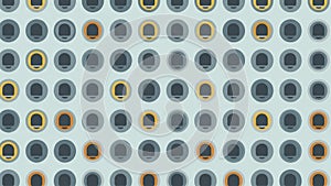 Abstract Pattern of Circular Elements with Subtle Color Variations