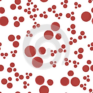 Abstract Pattern Coloring of red points red points