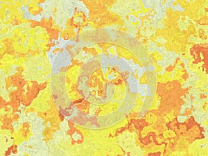 An abstract pattern evokes sunlight with yellows, oranges, and whites.