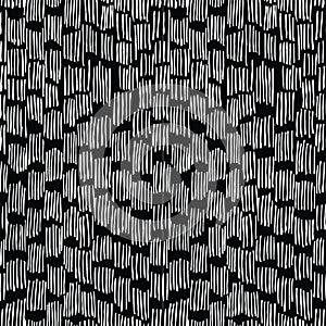 abstract pattern featuring irregular vertical white stripes on a black background.