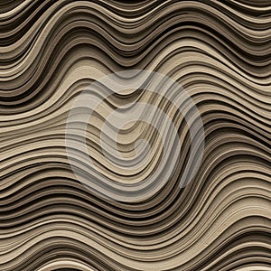 Abstract pattern featuring layered, undulating lines creating a wavy, three-dimensional