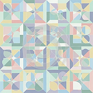 Abstract pattern featuring a repeating design of squares and