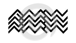 Abstract Wavy Lines Flow, Dynamic Movement Background Pattern vector design Generative AI