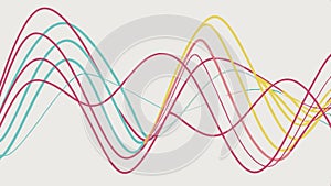 Abstract pattern of flowing wavy lines illustration vector design Generative AI